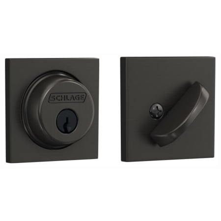 A large image of the Schlage B60N-COL Black Stainless