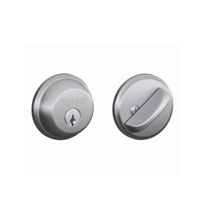 A large image of the Schlage B60F Satin Chrome