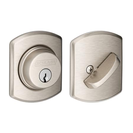 A large image of the Schlage B60N-GRW Satin Nickel