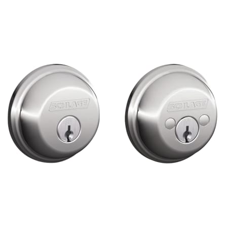 A large image of the Schlage B62 Polished Chrome