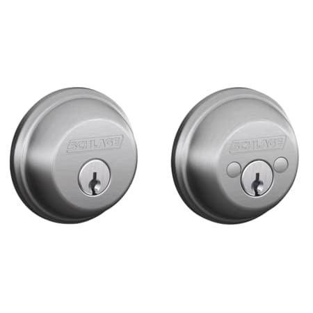 A large image of the Schlage B62 Satin Chrome