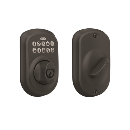 A large image of the Schlage BE365-PLY Matte Black