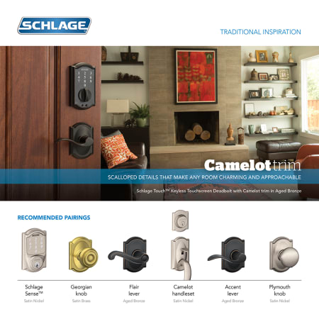 A large image of the Schlage BE369NXCAM Schlage BE369NXCAM