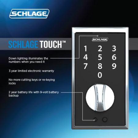 A large image of the Schlage BE375-CEN Alternate View