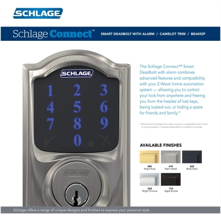 A large image of the Schlage BE469NX-CAM Alternate View