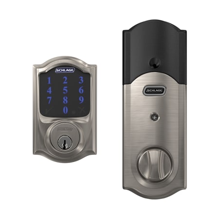 A large image of the Schlage BE469NX-CAM Satin Nickel