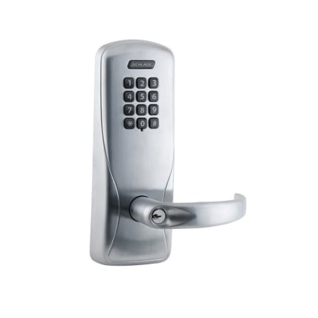 A large image of the Schlage CO-100-CY-50-KP-SPA Satin Chrome