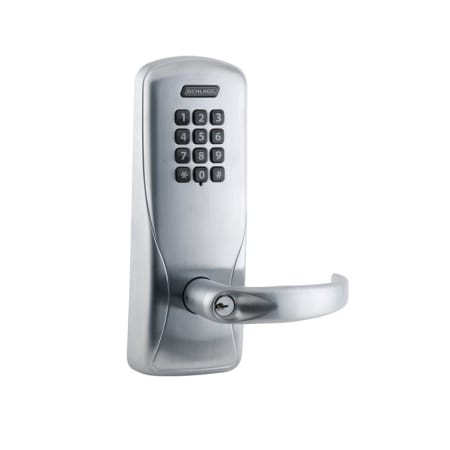 A large image of the Schlage CO-100-CY-70-KP-SPA Satin Chrome