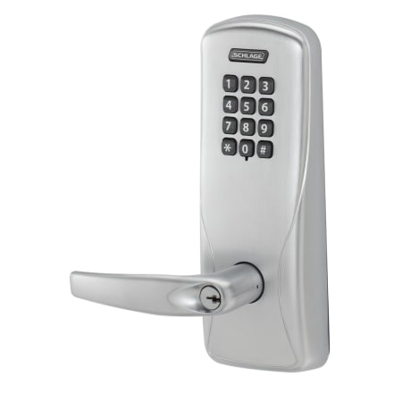 A large image of the Schlage CO-100-MS-70-KP-ATH Satin Chrome