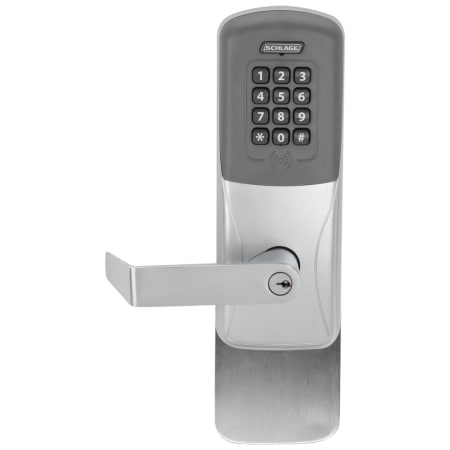 A large image of the Schlage CO-200-993R-70-PRK-RHO-JD Satin Chrome