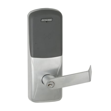 A large image of the Schlage CO-200-993R-70-PR-RHO-JD Satin Chrome