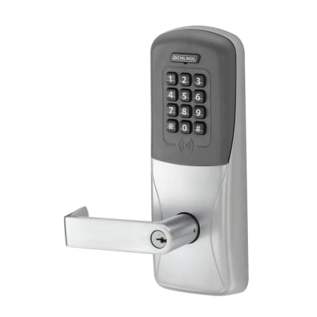 A large image of the Schlage CO-200-CY-70-PRK-RHO-JD Satin Chrome
