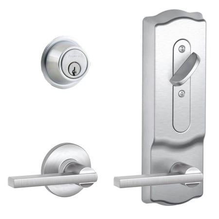 A large image of the Schlage CS210RD-LAT-CAM Satin Chrome
