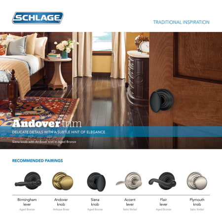 A large image of the Schlage F10-AND-AND Schlage F10-AND-AND