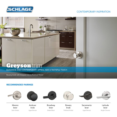 A large image of the Schlage F10-BRW-GSN Schlage F10-BRW-GSN