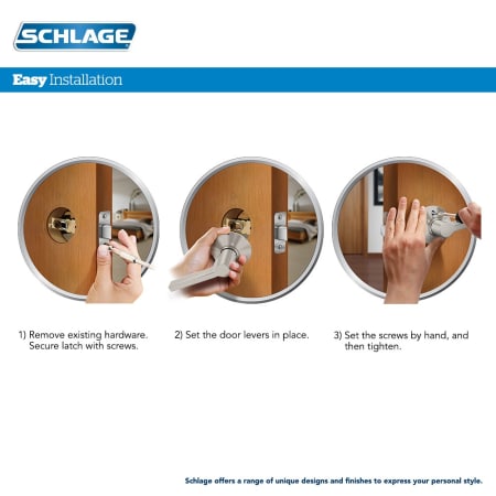 A large image of the Schlage F10-BRW-ULD Schlage F10-BRW-ULD