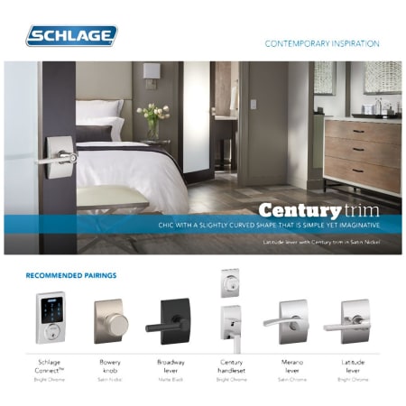 A large image of the Schlage F10-BWE-CEN Alternate Image