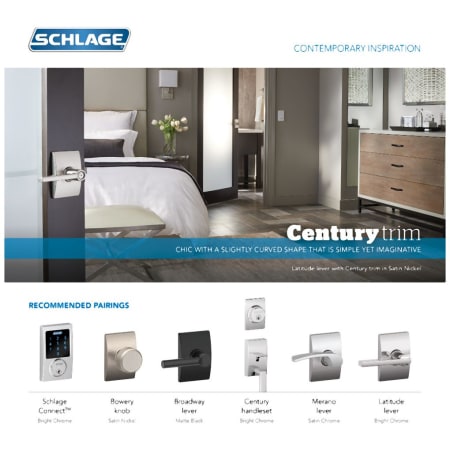 A large image of the Schlage F10-LAT-CEN Alternate Image