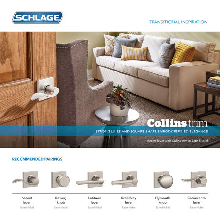 A large image of the Schlage F10-NBK-COL Schlage F10-NBK-COL
