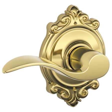 A large image of the Schlage F10-ACC-BRK Lifetime Polished Brass