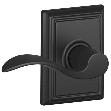 A large image of the Schlage F10-ACC-ADD Matte Black