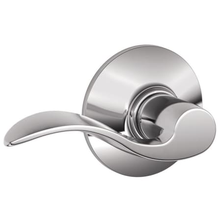 A large image of the Schlage F10-ACC Polished Chrome