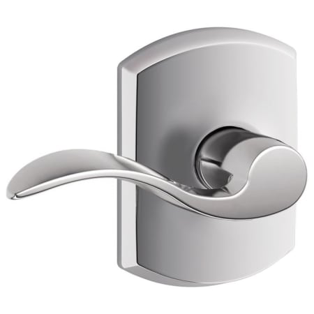 A large image of the Schlage F10-ACC-GRW Bright Chrome