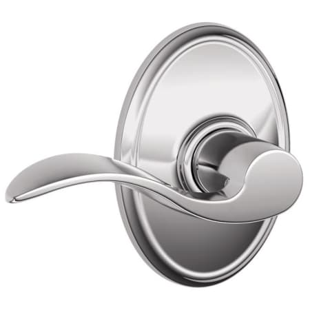 A large image of the Schlage F10-ACC-WKF Polished Chrome