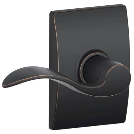 A large image of the Schlage F10-ACC-CEN Aged Bronze
