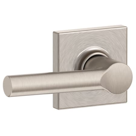 A large image of the Schlage F10-BRW-COL Satin Nickel