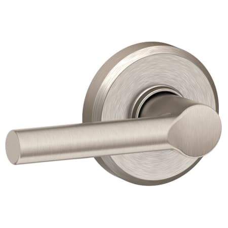 A large image of the Schlage F10-BRW-GSN Satin Nickel
