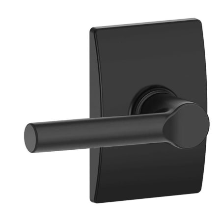A large image of the Schlage F10-BRW-CEN Matte Black