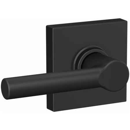 A large image of the Schlage F10-BRW-COL Matte Black