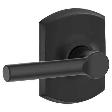 A large image of the Schlage F10-BRW-GRW Matte Black