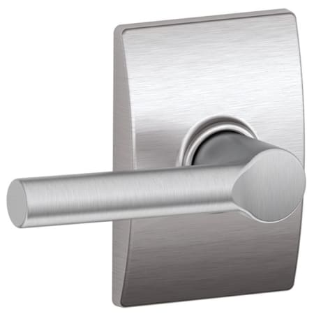 A large image of the Schlage F10-BRW-CEN Satin Chrome