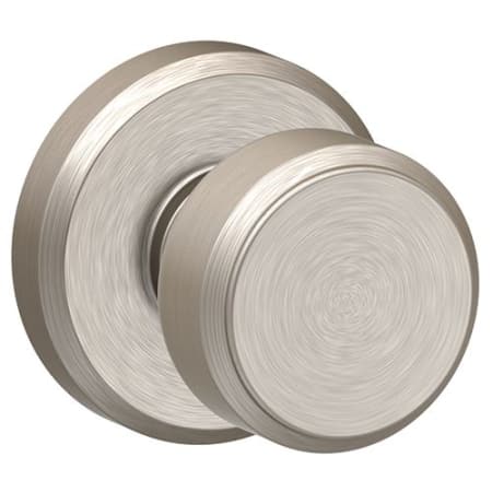 A large image of the Schlage F10-BWE-GSN Satin Nickel