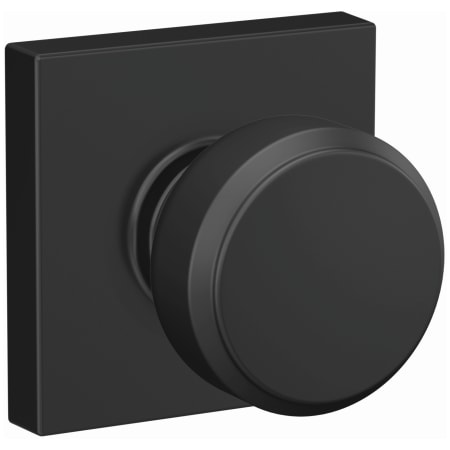 A large image of the Schlage F10-BWE-COL Matte Black