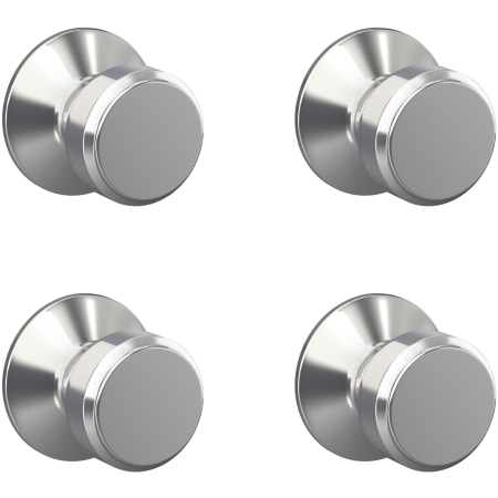 A large image of the Schlage F10-BWE-4PACK Bright Chrome