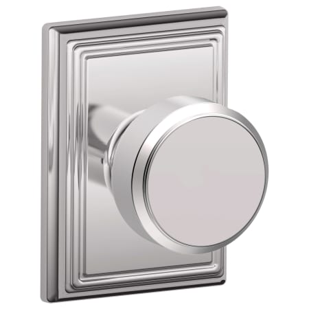 A large image of the Schlage F10-BWE-ADD Polished Chrome