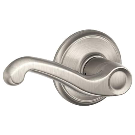 A large image of the Schlage F10-FLA Satin Nickel