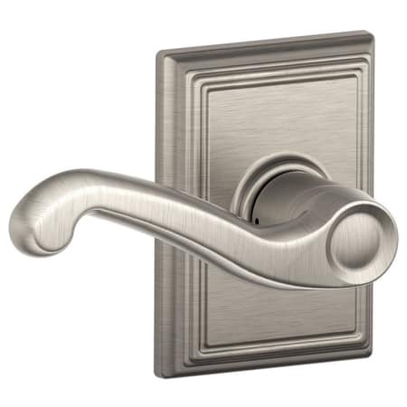A large image of the Schlage F10-FLA-ADD Satin Nickel
