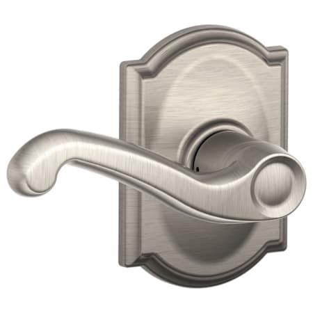 A large image of the Schlage F10-FLA-CAM Satin Nickel