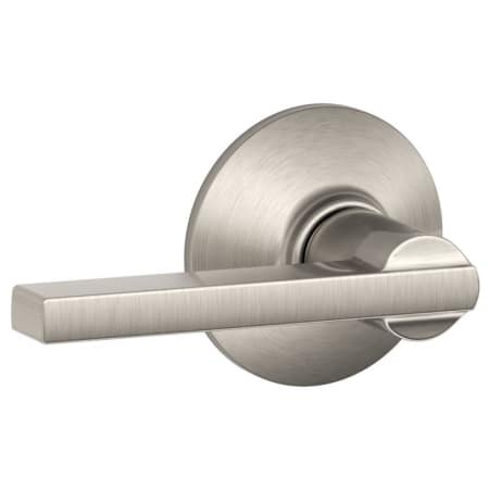 A large image of the Schlage F10-LAT Satin Nickel