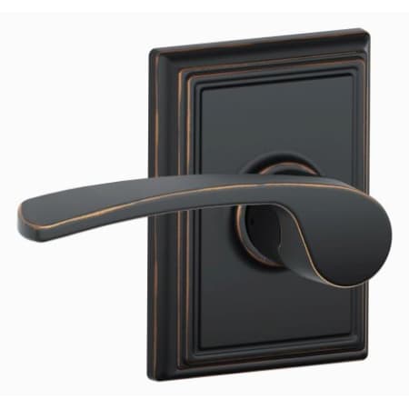 A large image of the Schlage F10-MER-ADD Aged Bronze