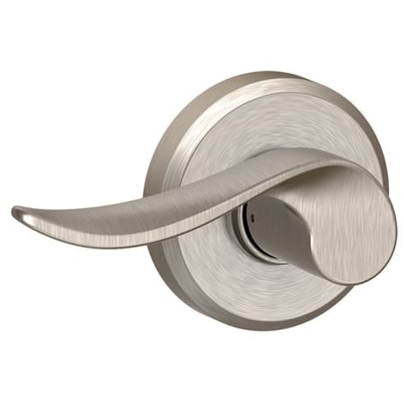 A large image of the Schlage F10-SAC-GSN Satin Nickel