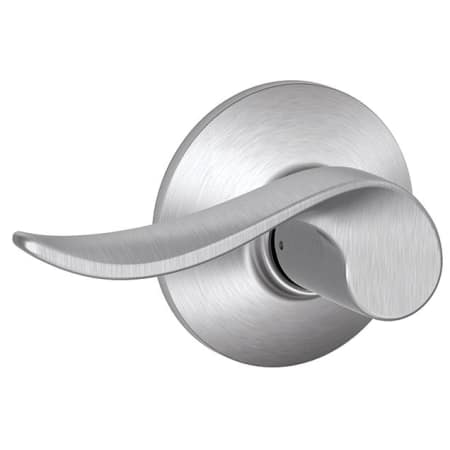 A large image of the Schlage F10-SAC Satin Chrome