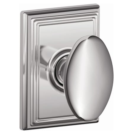 A large image of the Schlage F10-SIE-ADD Polished Chrome