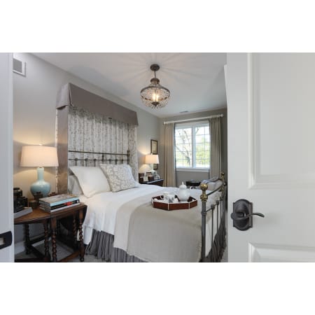 A large image of the Schlage F170-ACC-CAM-LH Bedroom