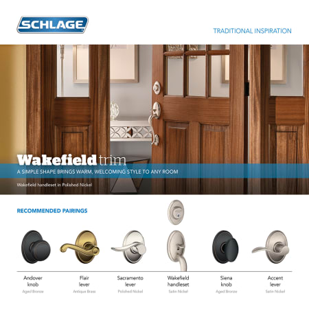 A large image of the Schlage F170-AND-WKF Schlage F170-AND-WKF