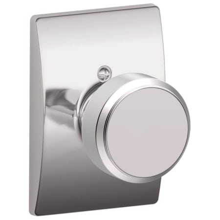 A large image of the Schlage F170-BWE-CEN Polished Chrome